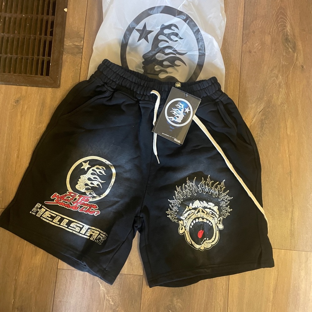 Black Hellstar Men's Shorts